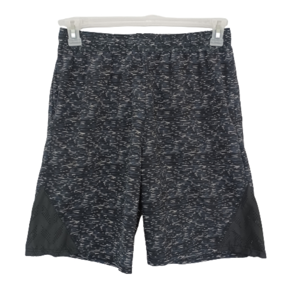 Game Time Black Speck Athleisure Active Sportswear Shorts Gym Exercise Pants